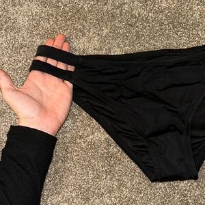Strappy Black Bikini Bottom